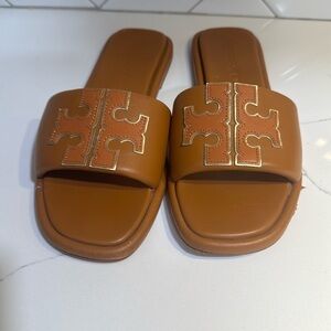 Tory Burch camel slides